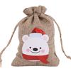 Party Wedding Drawstring Pouch Christmas Ornament Candy Bags Christmas Decorations Storage Bags