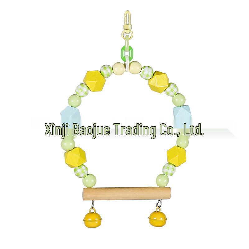 

Parrot Companion Toys: Swing, Bite, Molar Grinding & Boredom Relief for Budgies & Cockatiels жёлтый