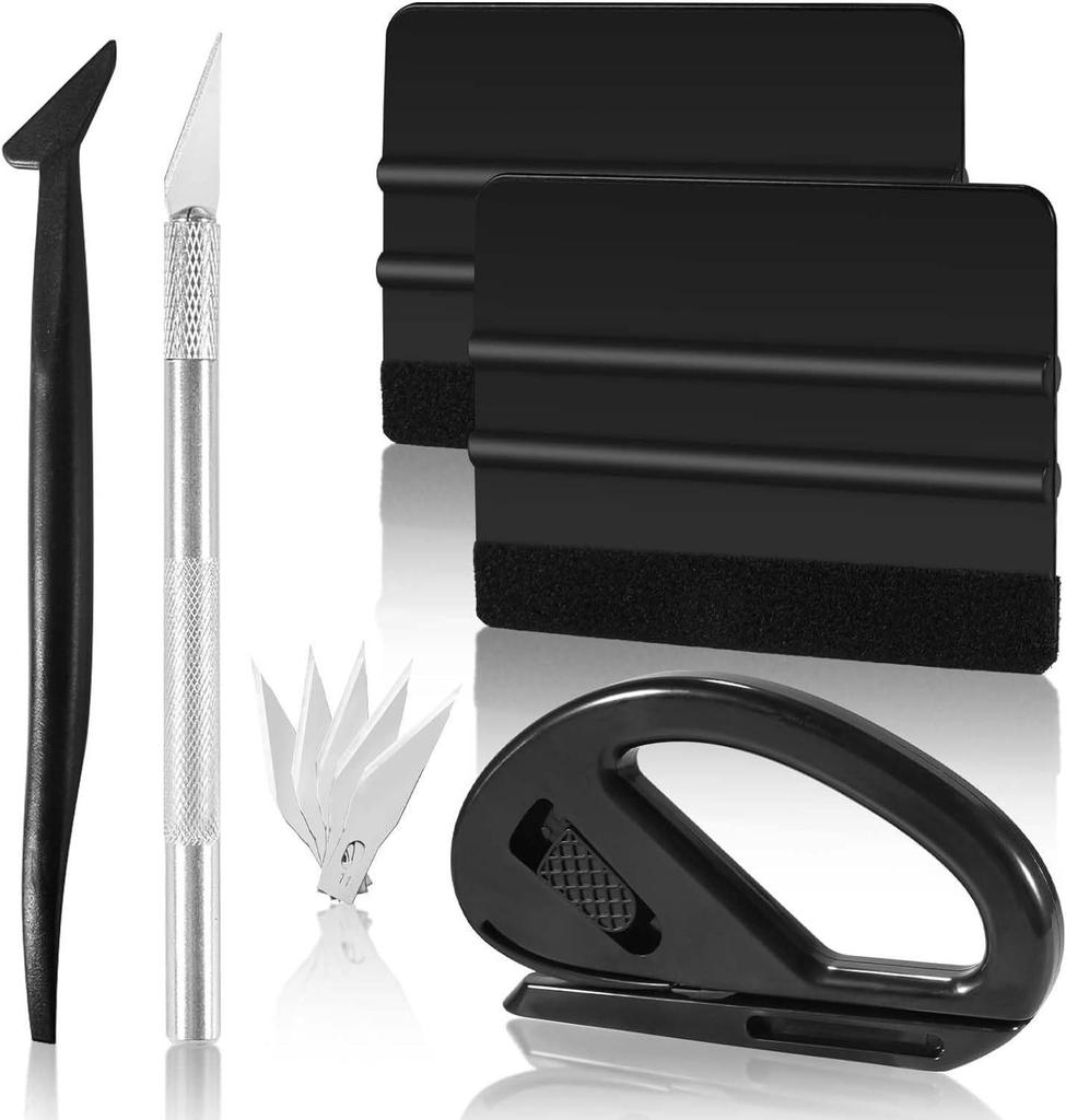 Car Window Sun Film Application Tool Set - Cow Tendon Scraper
