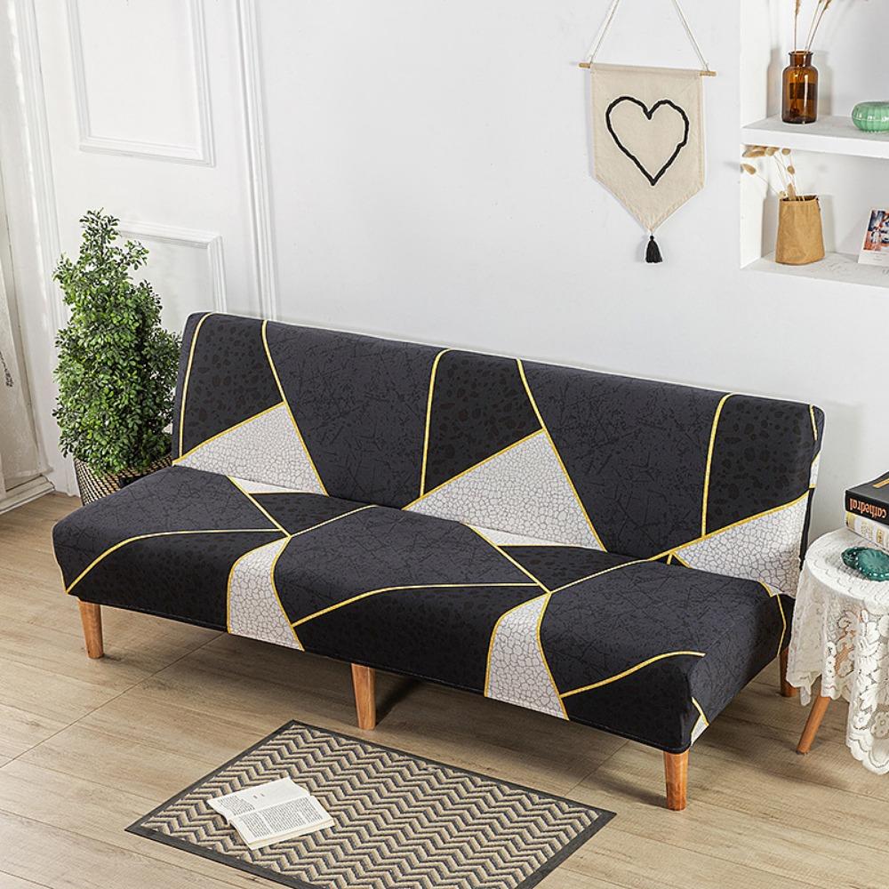 Milk Silk Elastic Sofa Cover Slipcover Furniture Protector Dustproof Stretchable No Armrest Full Coverage