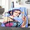 1pc KPop Demon Hunters ZOEY2 Blanket, Gift, for Men and Women, Soft Blanket, Good for Sofa Bed Couch Travel, Lightweight Flannel Blanket
