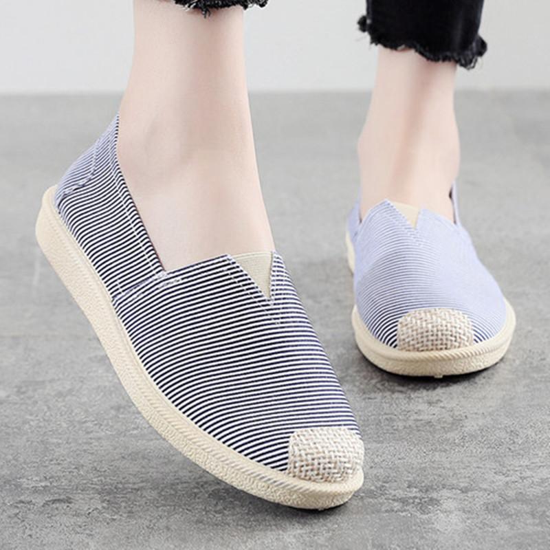 Cloth shoes black white canvas ethnic lazy shoes lightweight Doudou shoes