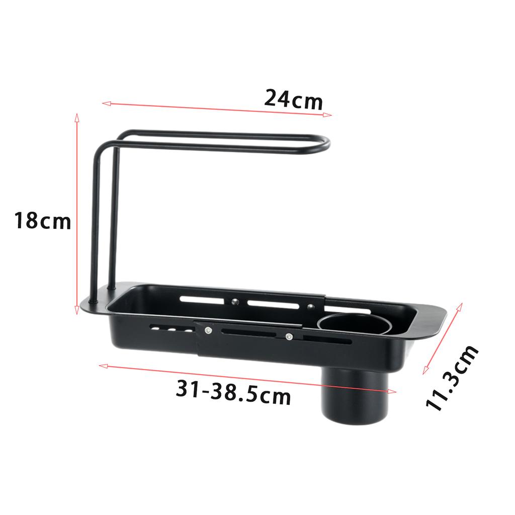 Sink Drain Shelf Stainless Steel Multifunctional Kitchen Sink Organizer Household Storage Shelf Drying Rack Kitchen Utensils