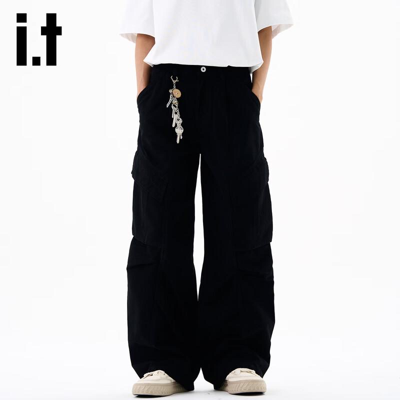 izzueit Men s American Retro Multi-Pocket Cargo Pants XL