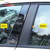 4 STÜCKE Fensterzierleistenabdeckung BC Säulenaufkleber Passend für Ssangyong Korando 2011 - 2018 Polierte Säulenpfosten Zubehör