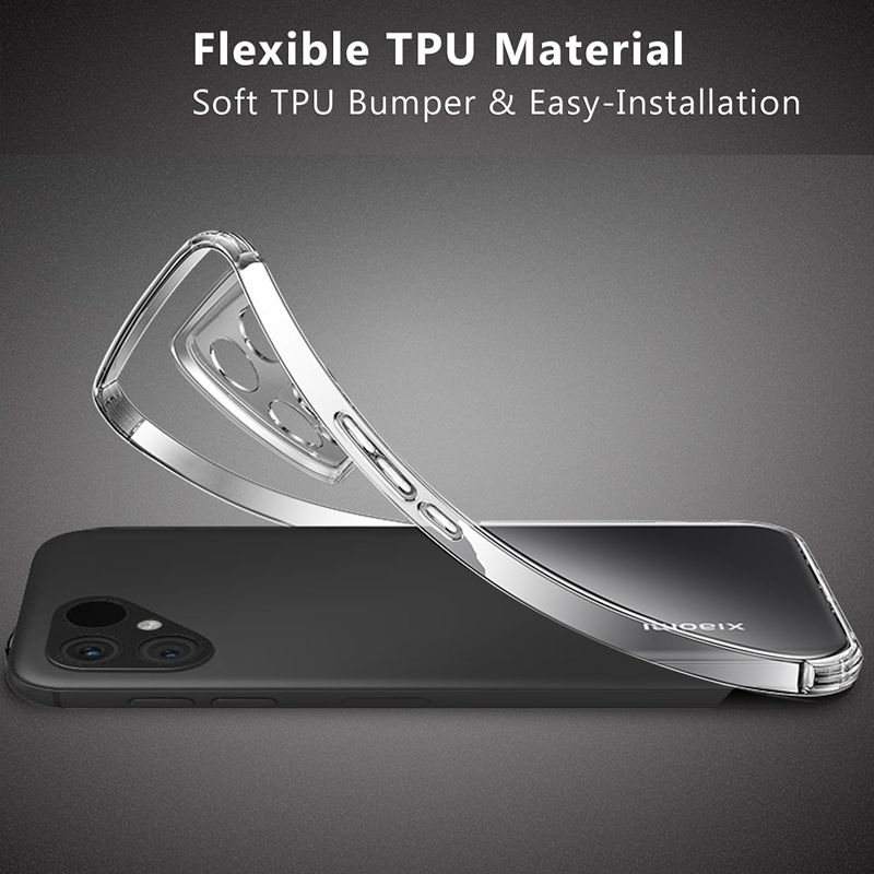 TPU Gjennomsiktig Telefondeksel for Fairphone 6 5 Fairphone5 Beskyttelsesdeksel Fire Hjørner Støtsikkert Fundas Capa