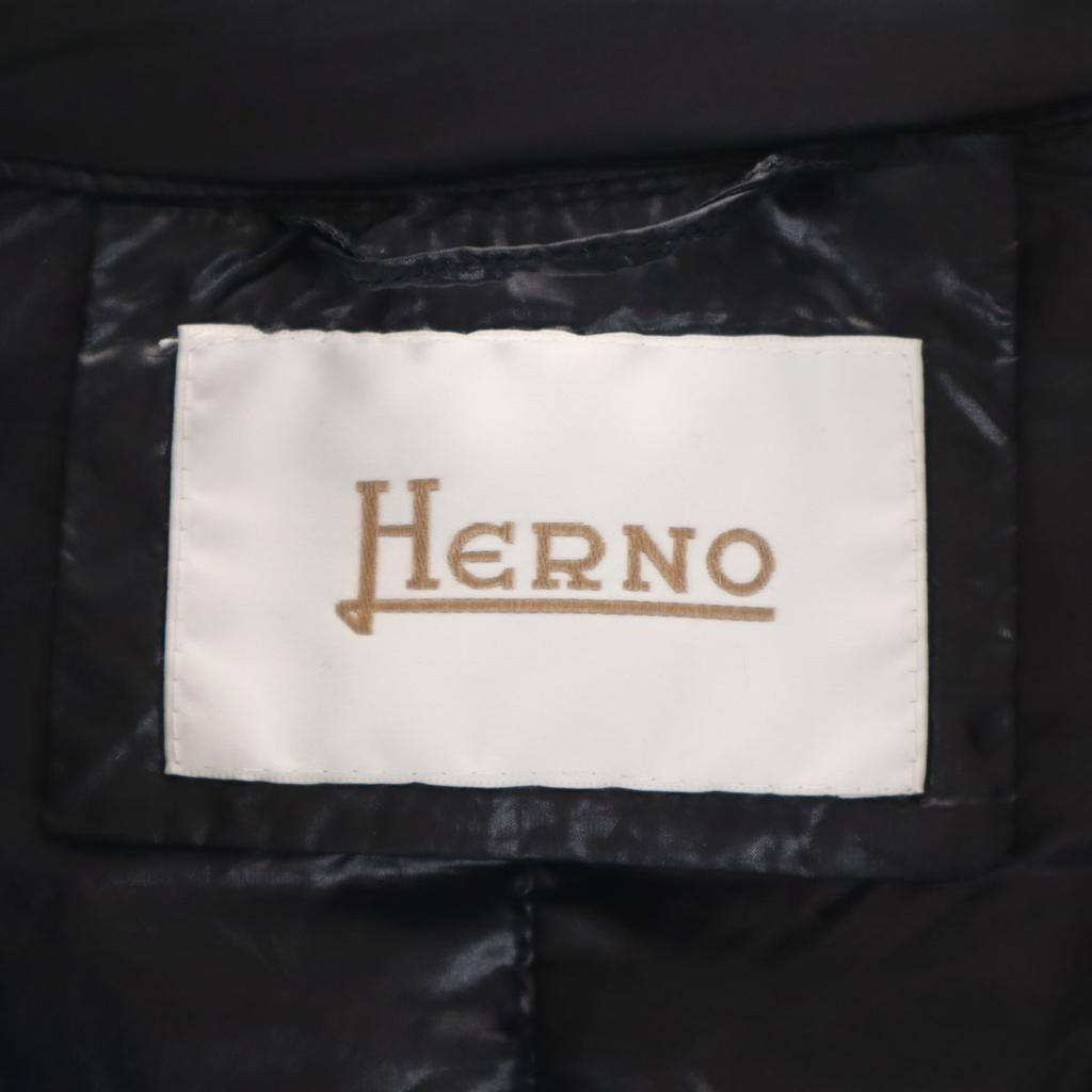 Herno Down jacket 42 black Women Used