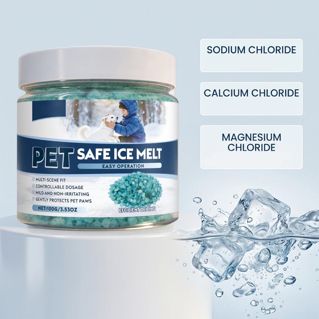 Pet Safety Ice Melting Agent Highly At Melting Snow Suitable For Multiple Scenarios Protects.