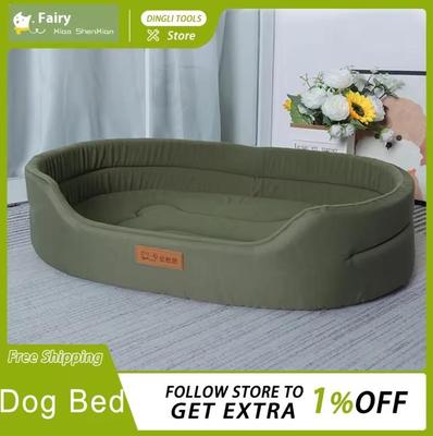 Dog Pet Beds Square Dog Bed For Large Dogs Size Dog Sofa Beds Customized Waterproof Anti-Mite Pet Bed Inner Pad Washable Kennel