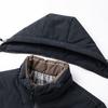 Autumn and Winter Duck Down Warm Hooded Zipper Version of Middle-aged and Young Business Leisure Down Jacket