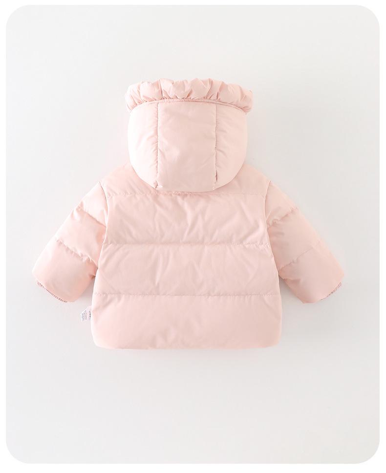 Toddler Girls' Fleece-Lined Winter Down Jacket 2025 - Thick, Warm White Duck Down Coat