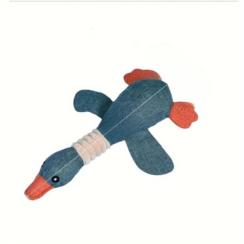 1Pcs Durable Goose Squeaky Chew Toys for Dogs and Cats Teeth Cleaning Pet Supplies Cute Safe Material Sturdy