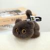 Soft Simulation Cat Plush Toy Cute Cartoon Cat Plush Keychain  Birthday Gift