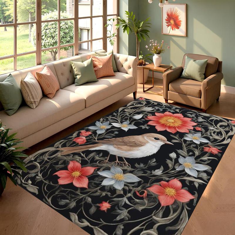 

HD Pretty Flower Daisy Rose Chrysanthemum Carpet Rug для дома, гостиной, спальни, дивана, коврика для двери, декора, детский коврик, нескользящий коврик 40x60CM