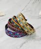 Maia Geometric Pattern Headband-Green