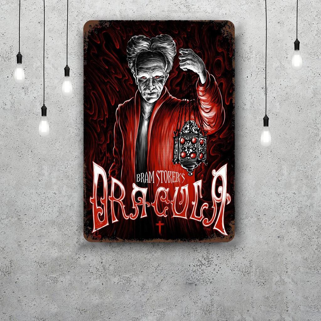 bram stokers dracula Vintage Metal Tin Signs Posters Decor Retro Metal Plaque Wall Art Decor for Garage Bar