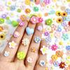 Spring Style Small Flower Nail Art Decorations Japanese Style Fresh Flowers Mixed Daisy Succulent Resin DIY Nail Accessories