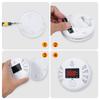 2 In 1 Smoke Carbon Monoxide Alarm Detector Dual Sensor with LCD Display Screen for Hotels Office