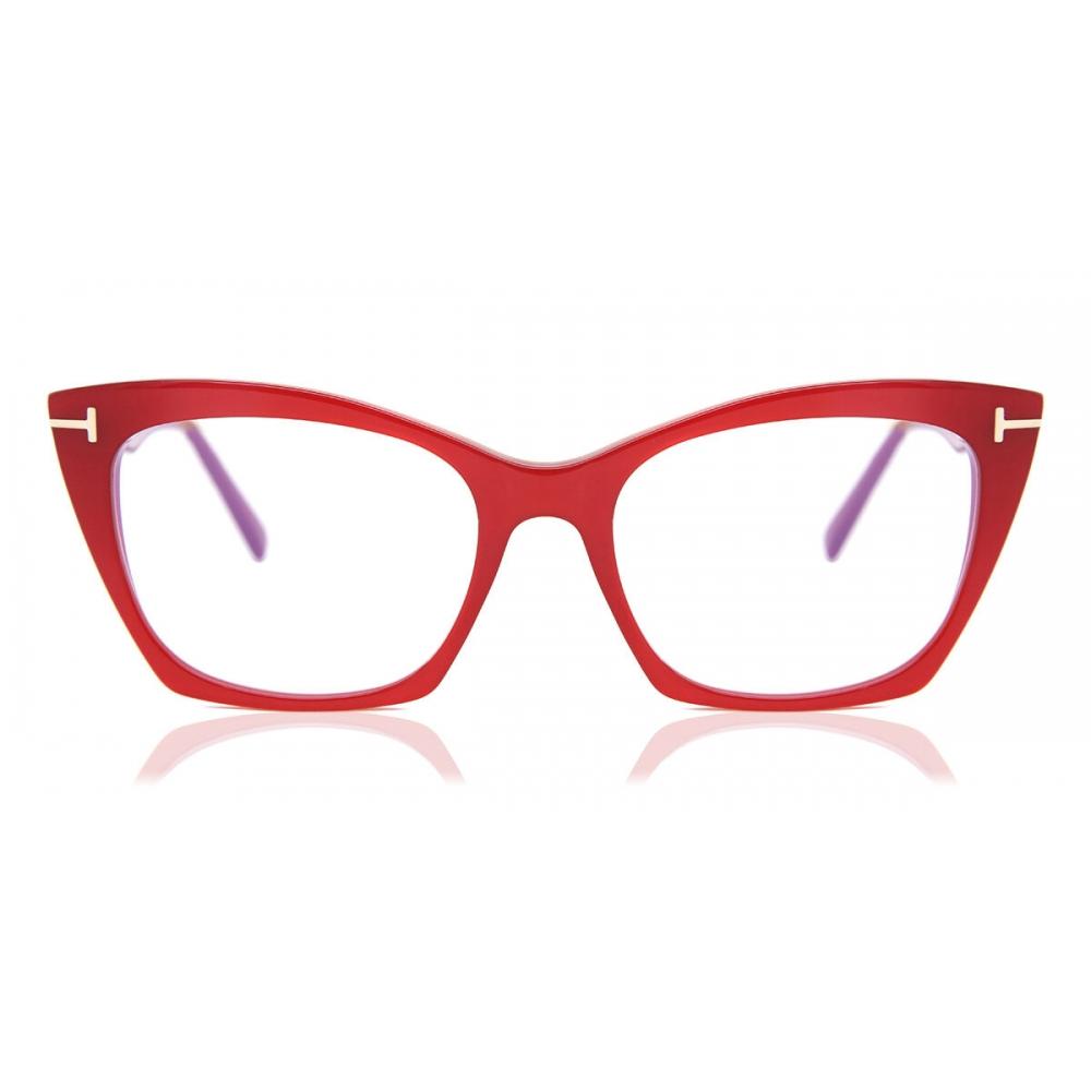 

Tom Ford Ft5709 B Blue Light Block 072 женские очки Red/54