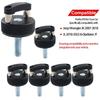 6X Aluminum Hard Top Quick Removal Fastener Thumb Screw For 2007-2018 Jeep Wrangler JK 2DR And Unlimited 4DR
