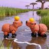 3D Printed Capybara Multi-jointed Action Figure Cute Animal for  Home Decoration Accessories Desk Figurines