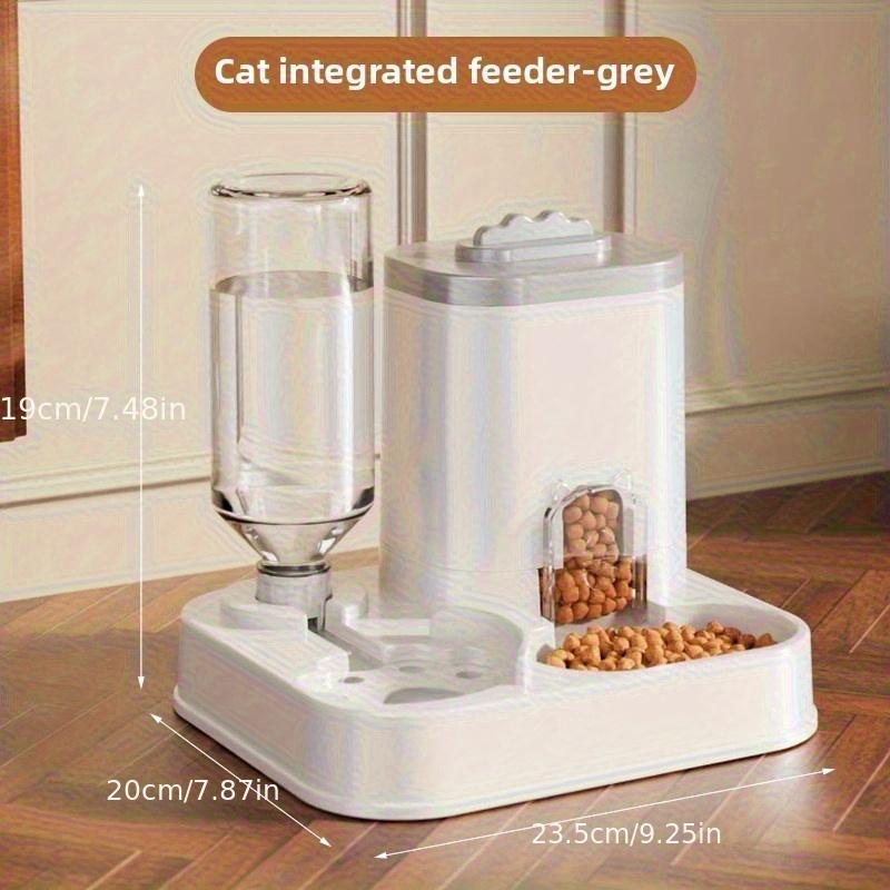 Automatic Cat & Dog Water Dispenser with Integrated Food Basin - Easy Cleaning & Hydration - Durable Pet Hydration Solution, Automatic Pet Feeder