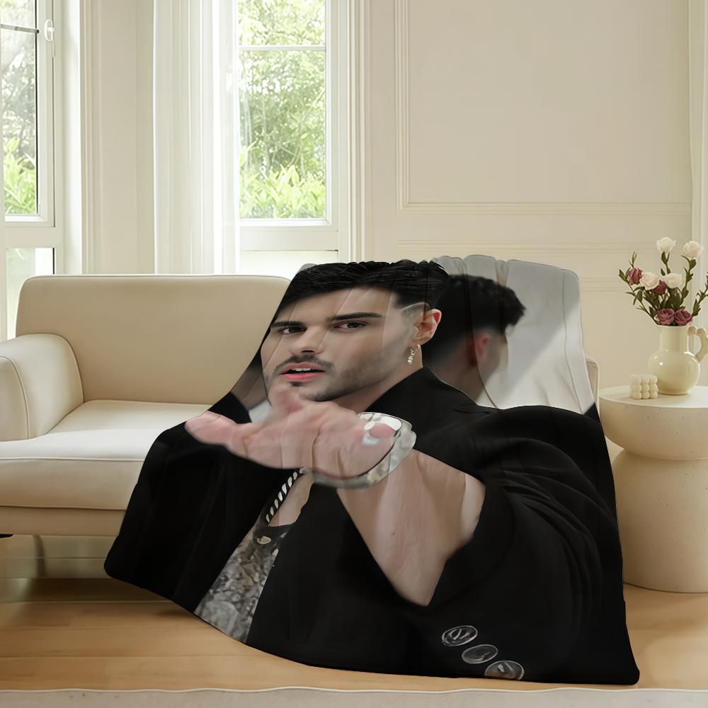 Spanish Singer Abraham Mateo Blanket For Sofa Office Bed Plane Travel Sleep Read Relax Camping Soft And Warm
