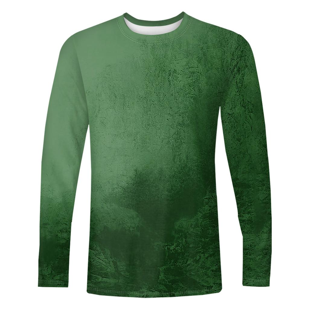 Men's T Shirt O-Neck Clothing Apparel Outdoor Long Sleeve Print Fashion Designer Vintage