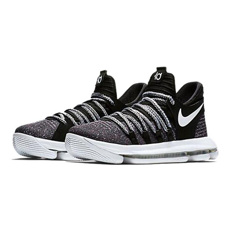 Nike Zoom KD 10 GS Oreo Kids Sneakers Black Grey 918365-001