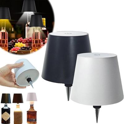Trådlös Vinflasklampa LED Flasklampa Bärbar Touch Bordslampa Touchkontroll av 3 Färger och Steglös Dimning Nattlampa För Bar Party Dekor