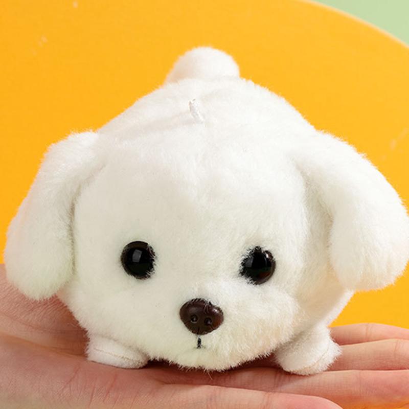 

Виляющий хвостом щенок Милая веревка для дергания Будет двигаться и качаться Вращающийся щенок Веревочная плюшевая кукла Подвеска Снимающая стресс Подвеска Подарок