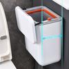 Wall Mounted Garbage Recycling Bin Dual Inner Flip Type Storage Bin  Kitchen Bathroom