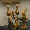 AQUALOACH Rabbit Figurine Tray Entryway Key Small Item Stylish Interior Accessories Feng Lucky Gift A - Holder, Container, Gold, Decor, Storage,