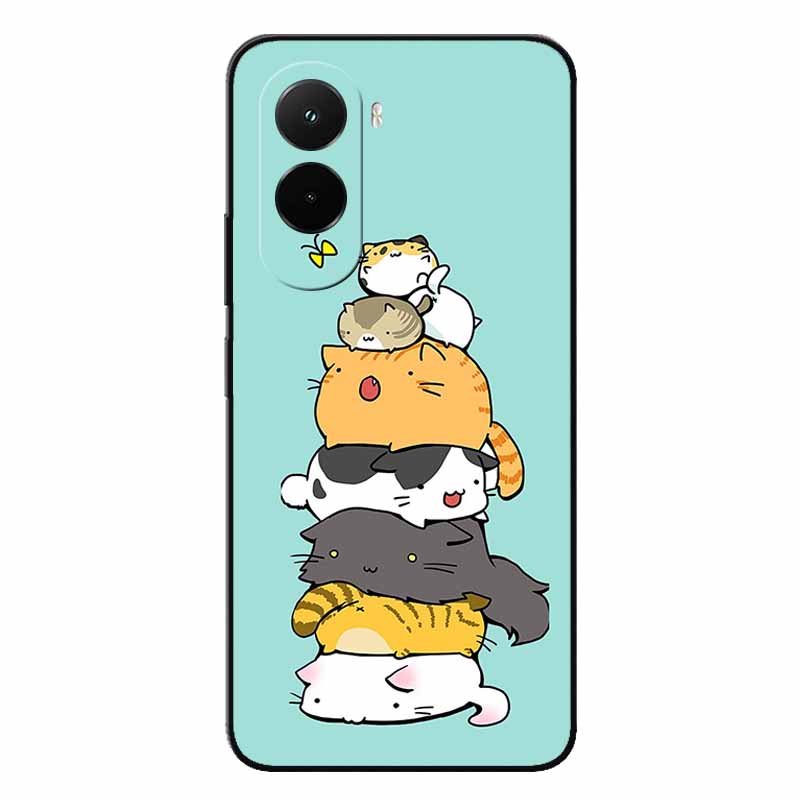 Soft Case For Xiaomi Poco M7 4G Cartoon Back Cover For PocoM7 M7 Silicone Bumper Protective Shockproof Capa Pocom7 4G Lion Coque