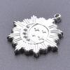 100% Stainless Steel Charms For Jewelry Making Supplies Moon Pendant Star Sun Fashion Accessories Rectangle Round Charm Breloque