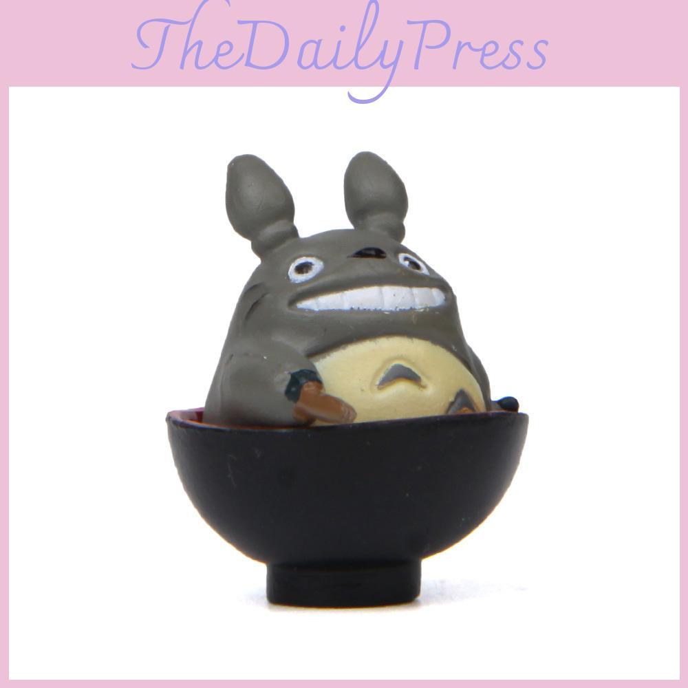 Cute Tea Cartoon Drinking Totoro Mini Model For Micro Landscape Decoration Prop