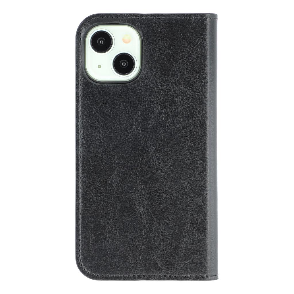 For iPhone 13 Stand Cases Genuine Split Leather Wallet Phone Cover Magnetic Closure