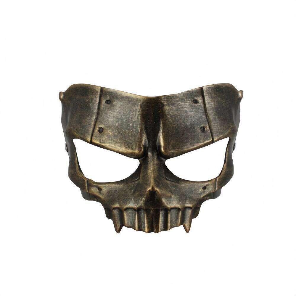 

Half Vintage Creative Face Mask For Halloween Celebrations And Carnival Events антична бронзова кольору
