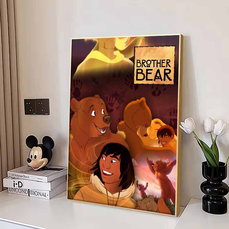 Disney 5D DIY Diamond Painting: The Legend of The Bear Poster Illustration Cartoon Full Diamond Mosaic Diamond Painting Art Wall Decoration Craft Set