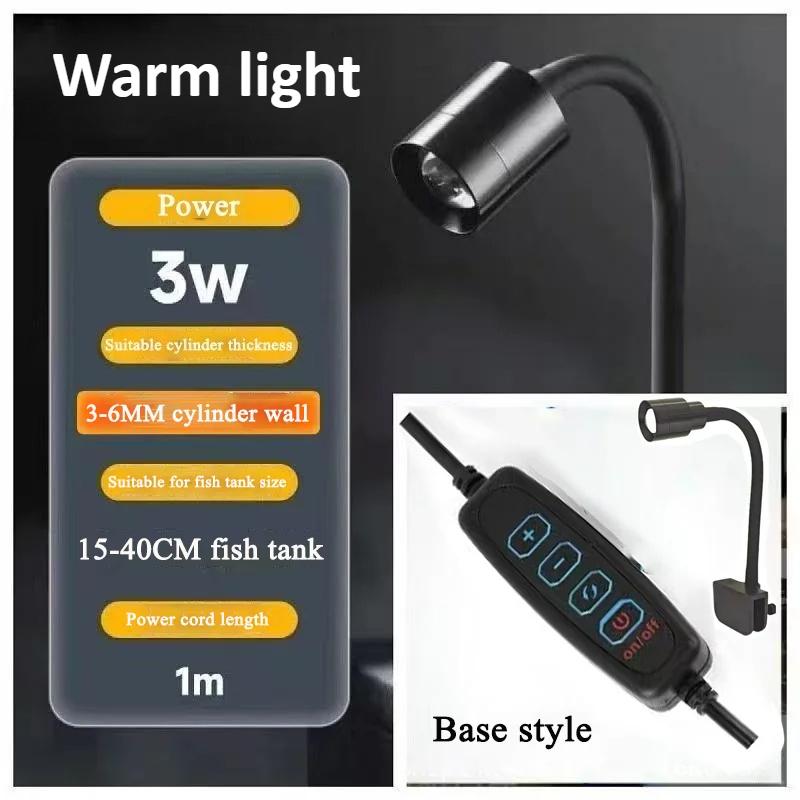 

Fish Tank Light Aquascape Lighting Stream Tank Led Lighting Antique Tank Atmosphere Flashlights Tank Adjustable Focus Spotlights warm light