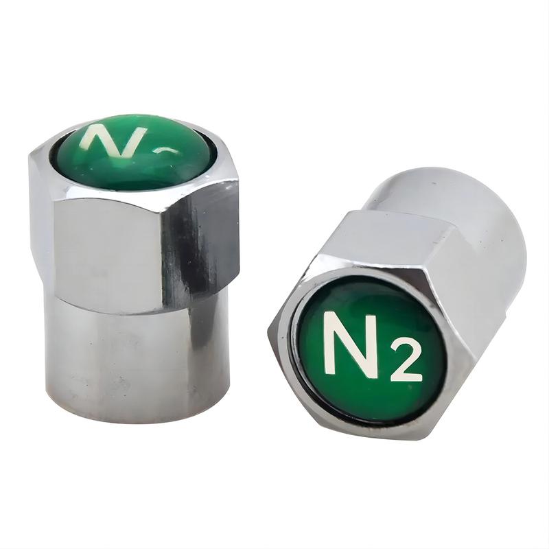 1000pcs Nitrogen N2 Logo Tire Valve Caps Chrome Plated Plastic Car TPMS Valve Stem Dust Covers Wheel Rim Accessories Wholesale фото