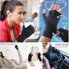 Durable And Safe 1 Pair Arthritis Compression Copper Ion Glovesrelieve Hand Pain Swelling&Carpal Tunnel Fingerless For Typingsupport For Joints