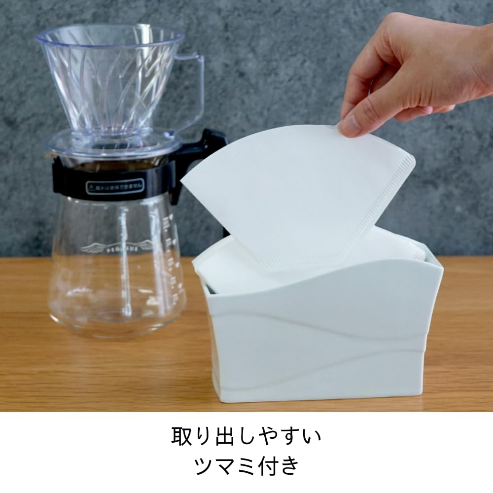 HARIO Trapezförmige Kaffeefilter 160 Stück x 4 Hergestellt aus FSC 02 W Filter, 1-4 Tassen, (40 Sätze), Japan, zertifiziert, Papier, Weiß, PEF-02-40W-4S-AZ+