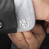 Custom Double-Letter Cufflinks for Men's French Shirts - Groom Wedding Accessory