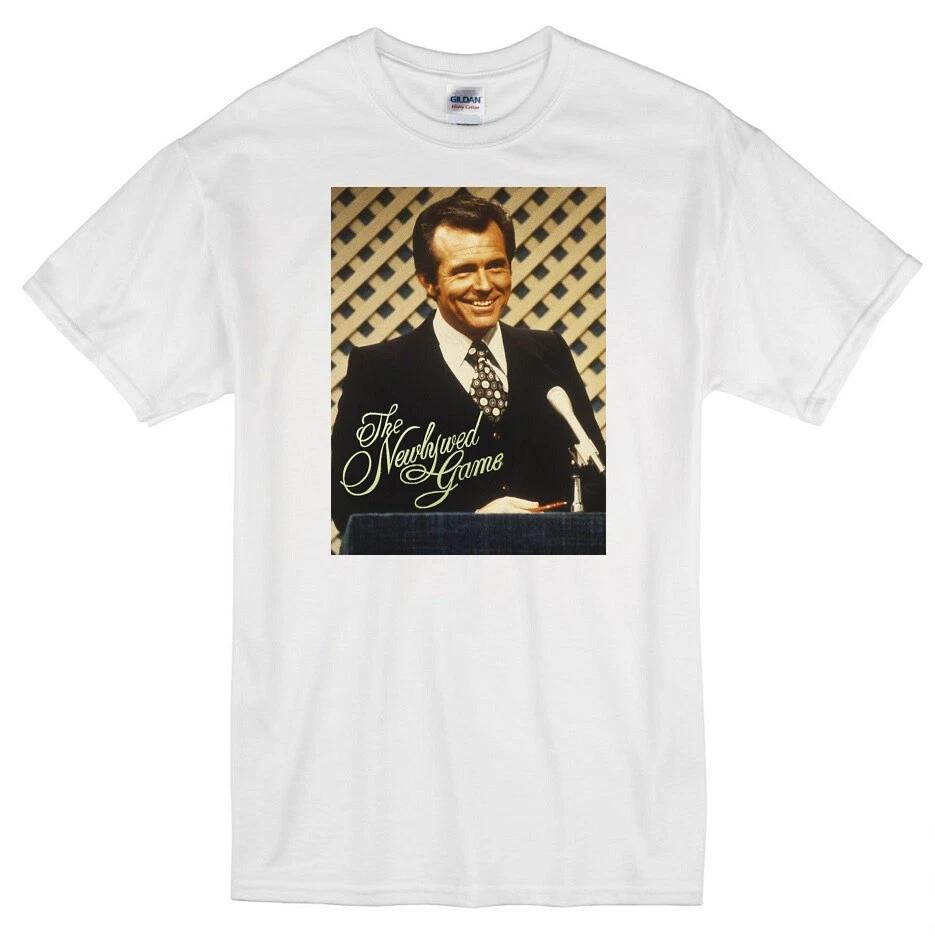 NEWLYWED GAME BOB EUBANKS TV TELEVISION CLASSIC SHOW RETRO WHITE T-shirt 2XL