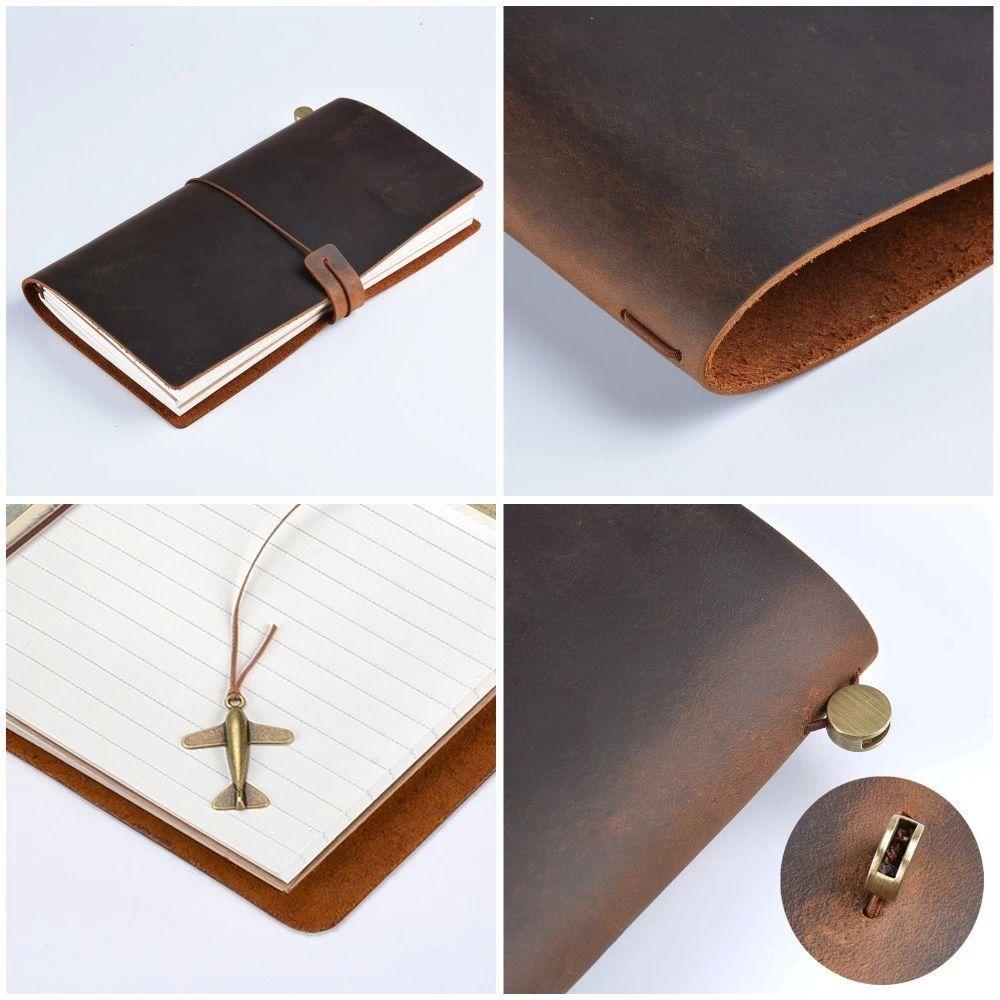 Journal Planner Cowhide Leather Notebook Travel Notebook Vintage Notebook Genuine Leather