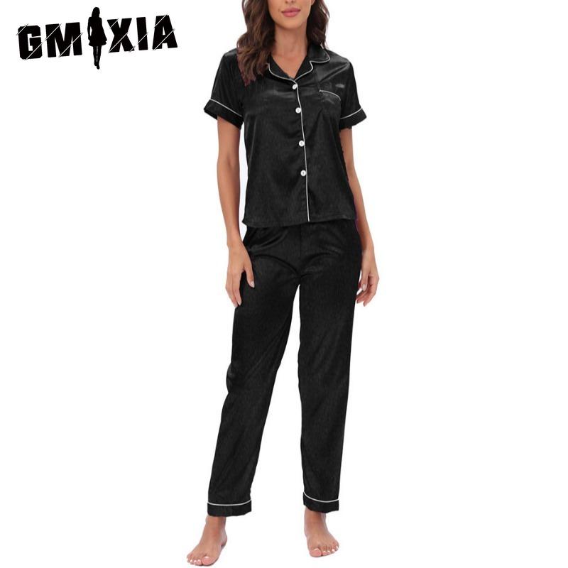 GMXIA Women's Loungewear Two-piece Loungewear Pyjama Set