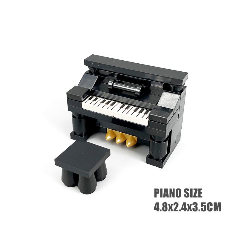 Moc House Furniture Building Blocks City Kitchen Accessories Diy Toys Bed Sofa Piano Bricks Parts Toys For Kids Boys Gifts