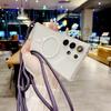 Magnetic Strap Case For Samsung Galaxy S26 Ultra S23 S24 Plus S25 Plus Crossbody Lanyard Clear Wireless Charging Clear Cover