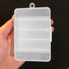 Plastic Fishing Tackle Box Double Buckle Portable Wear Resistant Fishing Lure Box for Angling